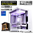 楽天KRダイレクト【新品】ミニ白色海景房 / ミニ黒海景房 PASOUL 極 ゲーミングPC デスクトップパソコン ホワイト ブラック GeForce GTX1660 Super 第13世代 Intel Corei5 13400F Windows10 NVMe M.2 SSD500GB メモリ16GB 水冷CPUクーラー ARGB対応LEDファン デスクトップPC 1年保証