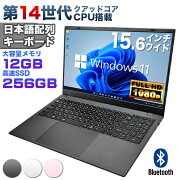 【エントリーで最大5000P】【新品】第14世代クアッドコアCPU搭載 Windows11 ノートパソコン office付き 15.6インチワイド液晶 フルHD Intel TwinLake N150 メモリ12GB 新品SSD256GB NVMe PCIe3.0 USB3.0 HDMI 日本語配列キーボード【NC15】