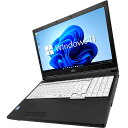 【日本製】ノートパソコン Windows11 15.6インチ Corei3-6100U 2.3GHz 第六世代 SSD128GB メモリ4GB DVD-ROM 富士通 LIFEBOOK A576 Office付き USB3.0【あんしん30日保証】 パソコン 中古PC リフレッシュPC 【中古】