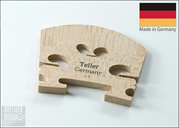 バイオリン 駒 Teller テラー ドイツ製 標準ランク 特別加工済み Cut & Fit
