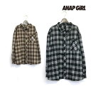 ANAP GiRL アナップガール 子供服 23秋冬 R+Sチェックオーバーシャツ anp9137277