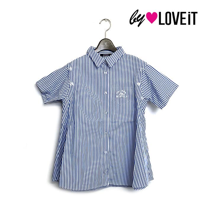 60%OFF セール 【返品・交換不可】 by LOVEiT バイラビット 子供服 23夏 肩見せ2WAYチュニック丈シャツ by7832231