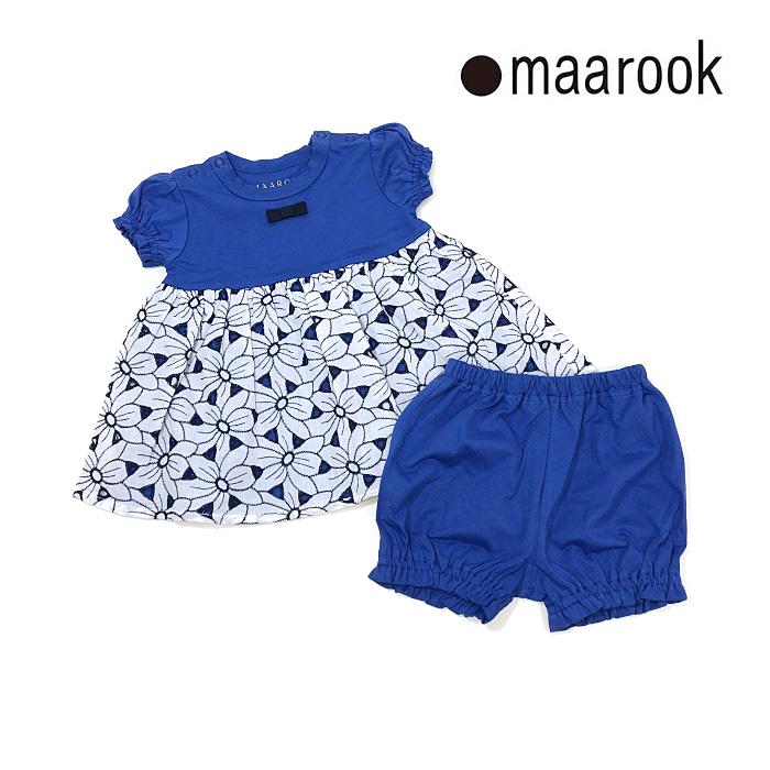 maarook マルーク 子供服 24春夏 天竺×カットワークレースベビーセット mrk1223205016