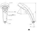 【TOTO】クリック機構付シャワー THC49 シャワーヘッド (エアインクリック) 樹脂製 バス水栓用 ヘッド交換用 補修 交換部品 送料無料