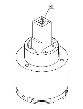 【TOTO】シングルバルブ部 TH5B0220 キッチン 水栓 部品 補修品 消耗 交換パーツ 送料無料