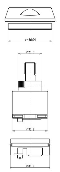 【TOTO】シングルバルブ部 THF28 TL330UG型用 キッチン 水栓 部品 補修品 消耗 交換パーツ 送料無料