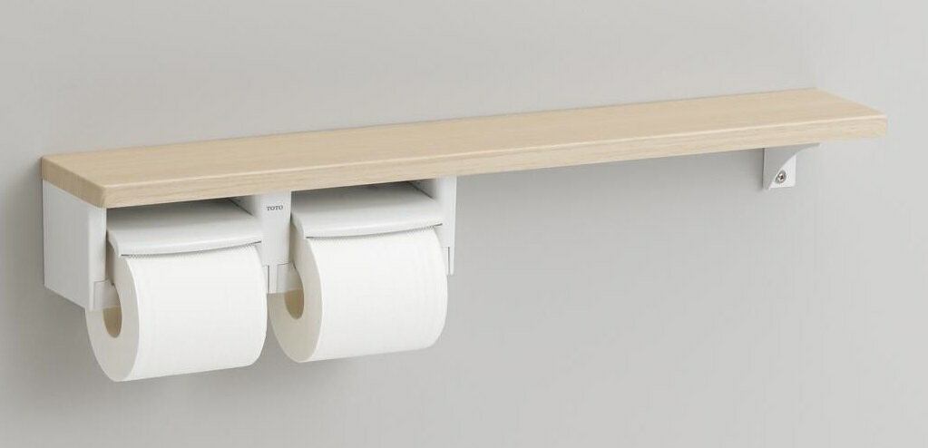 【TOTO】紙巻器一体型 ペーパーホルダー YHB63NR 木製手すり 棚タイプ トイレアクセサリー 3色展開 送料無料