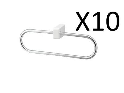 【TOTO】タオルリング YT51R　10点セット　樹脂ブラケット ステンレス製リング サイズ250×57×104 抗菌..