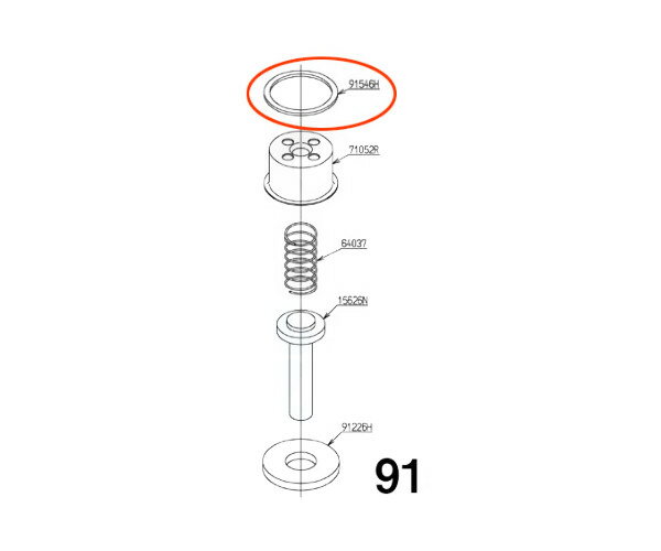 【TOTO】トイレ部品 補修品 水石けん入れ操作部パッキン TH91546H タンク内部消耗品 水栓 漏水対応 定形外郵便送料無料