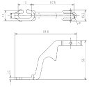 【TOTO】トイレ部品 補修品 タンク内部 浮玉レバー HH06030R 旧品番HH06030 オプション品 消耗品 補修品 定形外郵便送料無料