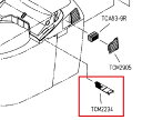 【TOTO】脱臭フィルター TCM2234 ウォシュレット部品 補修品 定形外郵便送料無料