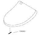 【TOTO】便ふたクッション TCM2803 トイレ交換部品 消耗品 補修品 定形外郵便送料無料 ※特注品納期約2週間