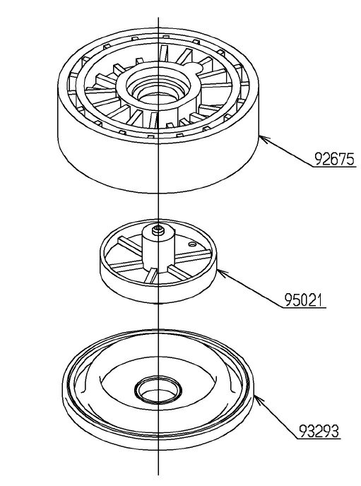 【TOTO】トイレ部品・補修品　US610C用ダイヤフラム部　TH653-2　小便器部品　オプション・消耗品　定形外郵便送料無料