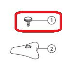 Rakuten - 【在庫品】LIXIL INAX 表示ビス（赤） 41-36(H)(1P)