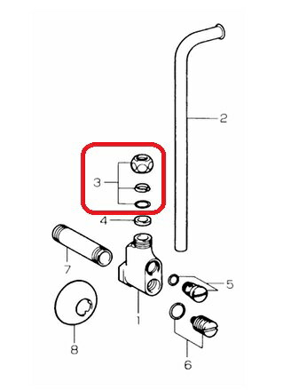 Rakuten - 【在庫品】LIXIL INAX サプライ管抜け防止金具（メッキ付） A-965-1