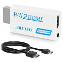 L'QECTED Wii To HDMI 変換アダプタ(1.5M HDMI接続ケーブルが付属します ) Wii専用HDMI コンバーター480p/720p/1080pに変換 3.5