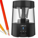 ZMOL 鉛筆削り 電動 自動 ミニ 充電式 自動停止機能 削りすぎ防止 コンパクトな鉛筆削り器 色鉛筆(6-8mm) 軽量 携帯 小学生 子供 学