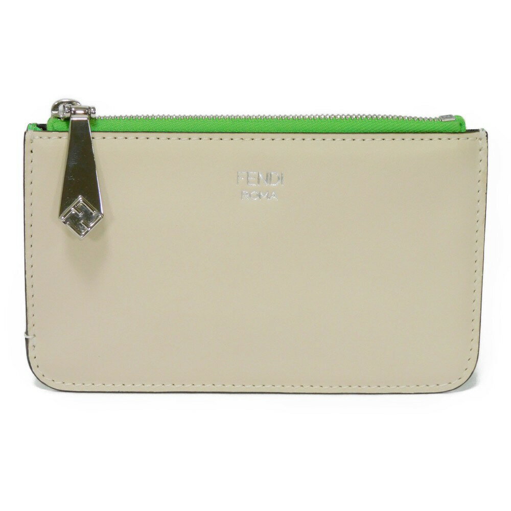 フェンディ FENDI コインケース FFダイヤモンド キーケース ポーチ カードホルダー ラテ エダマメ アイボリー ロゴ 8AP161 ALWA F1LFU メンズ レディースサイフ エレガント 高級 上品 大人 ブランド【中古】のサムネイル