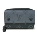 ルイ・ヴィトン LOUIS VUITTON コインケース ジッピー オーガナイザー LVロゴ フラワー RFID 未使用 モノグラム エクリプス リバース ノワール M82771 メンズ サイフ エレガント 高級 上品 大人 ブランド【中古】