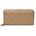 ルイ・ヴィトン LOUIS VUITTON 長財布 ジッピーウォレット LVサークル ラム ラウンドファスナー RFID モノグラム エンボス ローズゴールド ...