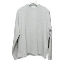 バレンシアガ BALENCIAGA 長袖Tシャツ スポーティ B バックプリント ロングスリーブ 3 ラウンドネック 美品 21AW ロゴ 刺? グレー 675...