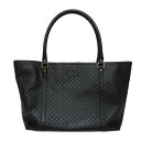 グッチ GUCCI トートバッグ グッチシマ トート ロゴ エンボス パッチ ショルダーバッグ マイクロ GG シマ ブラック 449647 BMJ1G 100...