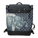 ルイ・ヴィトン LOUIS VUITTON リュックサック バックパック スティーマー エレファント チャップマンブラザーズ モノグラム サバンナ アンクル M...
