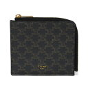 セリーヌ CELINE コインケース トリオンフ コインパース 箔押し 旧型 カーキ L字ファスナー 財布 新ロゴ ブラック 10D882CCP.04LU メン...