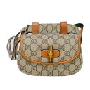 グッチ GUCCI ウエストバッグ バンブー 1947 ミニ ベルト バッグ ホースビット 3WAY 85 ウェブストライプ ベージュ 681137 UIQEN...