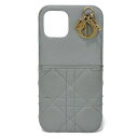 ディオール Dior スマホケース LADY DIOR iPhone 12/12Pro ケース ロゴチャーム キルティング カナージュ グレーストーン S087...