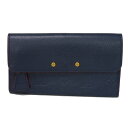 ルイ・ヴィトン LOUIS VUITTON 長財布 ポルトフォイユ ポンヌフ LVロゴ フラワー ネイビー レッド モノグラム アンプラント マリーヌルージュ M62127 メンズ レディース長サイフ サイフ お札入れ エレガント 高級 上品 大人 ブランド【中古】