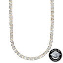 モアサナイト 5mm テニスネックレス ゴールド .925Silver50カラット メンズ ジュエリー 証明書付