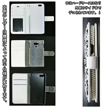 【片面】らくらくスマートフォンme らくらくスマートフォン4 3 プレミアム 2 シンプルスマホ F-01L F-03K F-04J F-06F F-09E スワロフスキー 手帳型 デコ キラキラ ケース カバー デコ電 数字 -マルチナンバー(片面)-