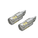 プリウス 30 後期 T10 LED ホワイト 9連 高輝度 3030SMD ポジション球 無極性 2個 全長27mm 純正ハロゲンランプ同等サイズ プロジェクターレンズ アルミヒートシンク コンパクト 小型 バルブ ウェッジ球 白