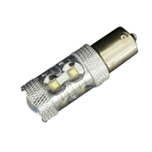 S25 シングル 50W CREE LED ホワイト 180° プロジェクターレンズ 2pcs バックランプ バルブ 白