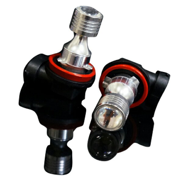H8 9 11 LED フォグランプ 白 ホワイト 20W 広角 拡散 リフレクター搭載 2個セット LEDバルブ H8 H9 H11共通モデル 特殊放熱 アルミヒートシンク プロジェクターレンズ