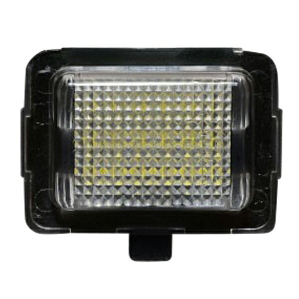 メルセデス ベンツ ナンバー灯 W204 W221 C207 W212 C216 キャンセラー内蔵 純正交換 簡単取付 高輝度 SMD 仕様 純白発光 6000K ライセンスプレート 車種別専用 ドレスアップ