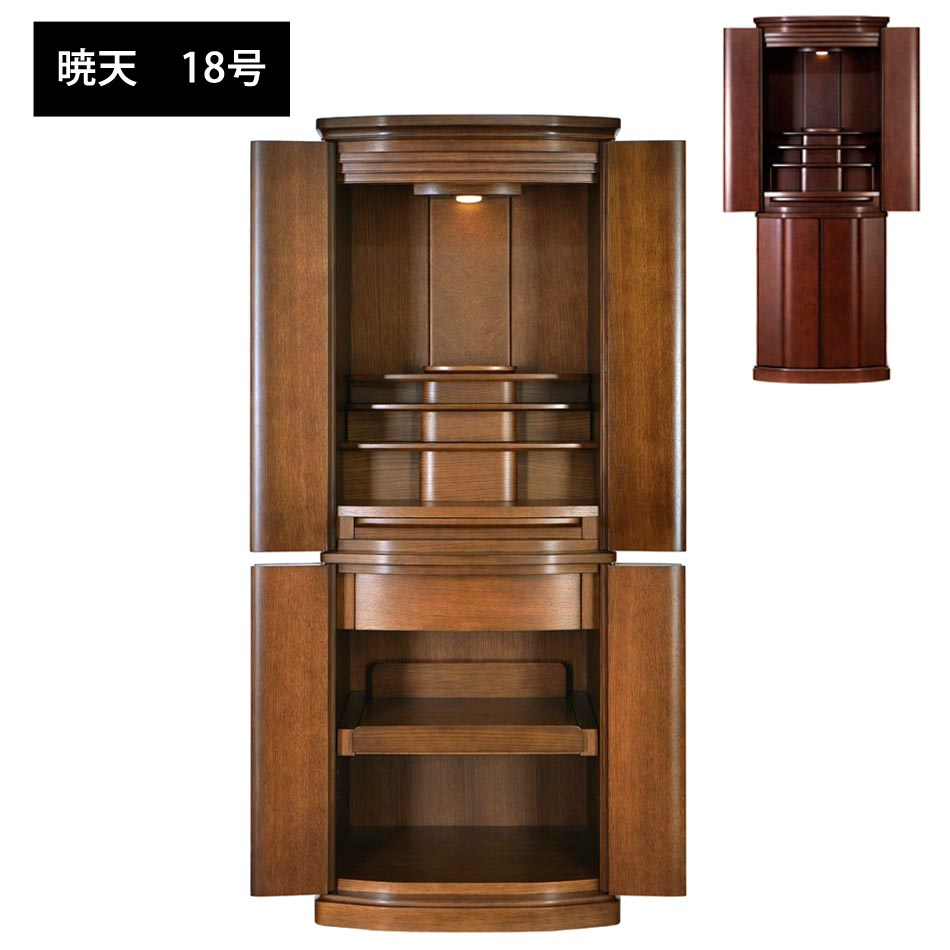 【10%OFFクーポン】ホワイトオークの美しい木目が温もりを伝えてくれる、機能性が高いモダン仏壇です。