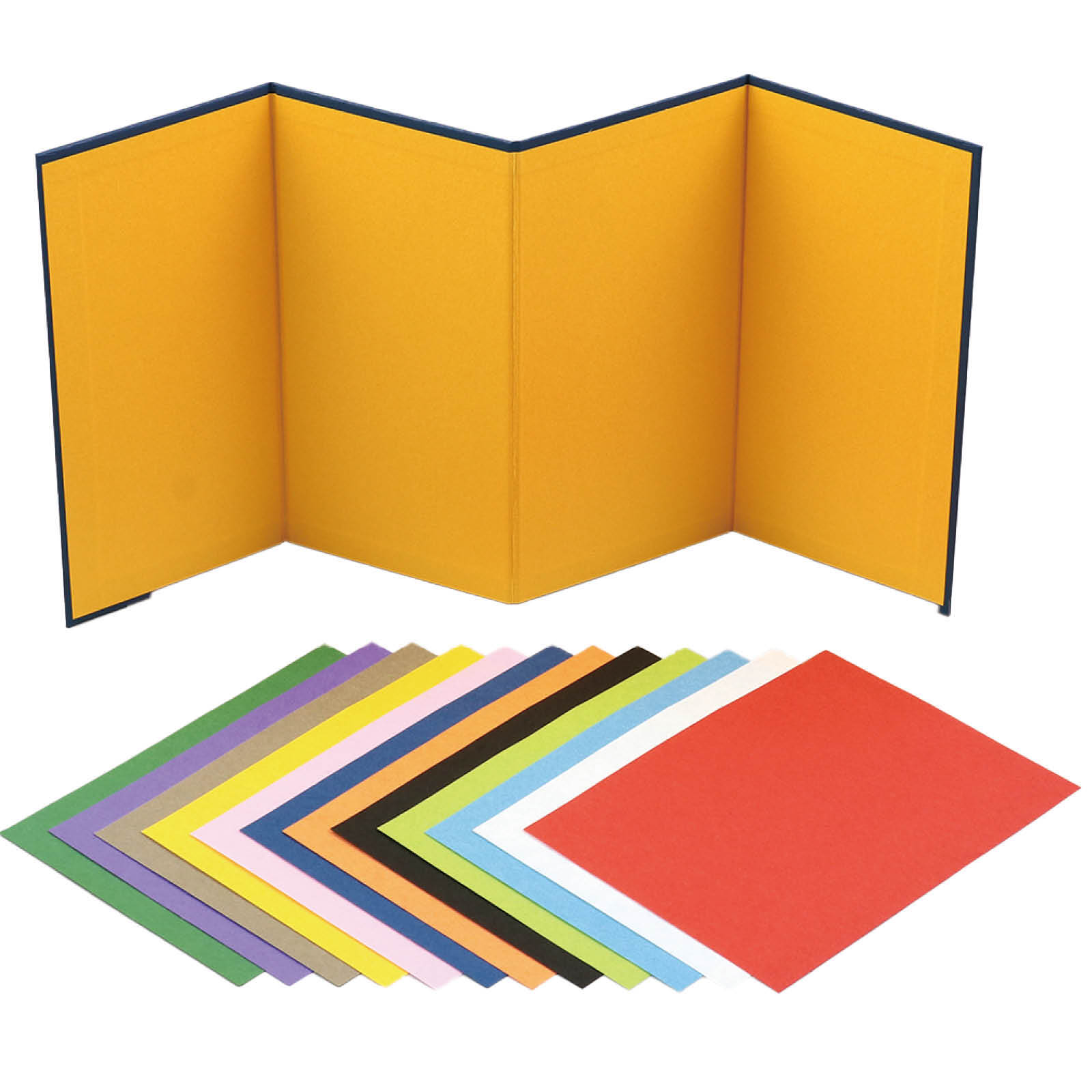 手すき和紙をちぎってのりで金屛風に貼りつけるちぎり絵のセットです。金屛風と和紙を用いた和風の作品がつくれます。 ・ サイズ：約175×210×5mm ・ 用紙セット内容 ：金屛風（4曲）×1、手漉き和紙12色組 120×160mm×1、説明書×1 ・ 重量（g）：約155 ・ 包装形態 ：袋入 メーカー : アーテック 品番 : 12368 JAN : 4521718123684 金屏風　水墨画　日本画　美術　和風　ミニ屏風　ちぎり絵　和紙