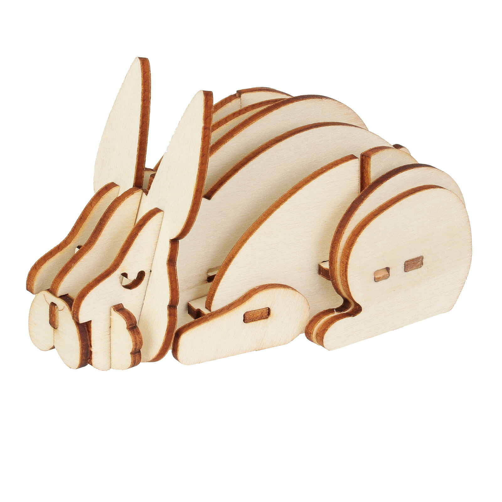 木製3Dパズル ウサギ 58727 (587271) 工作 知育 玩具 アーテック+