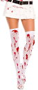 Music　Legs　ストッキング　4551 15864cl　タイツ（White/Red）ホワイト／レッド コスプレ　ハロウィン