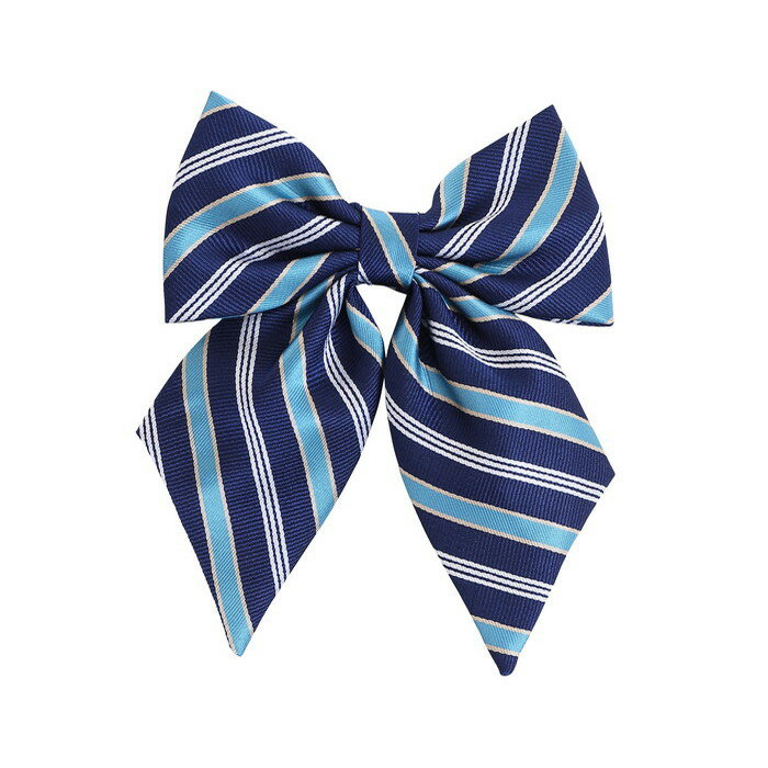 TE-15SSリボン 3本線ストライプ ネイビー(857242) コスプレ コスチューム 変装 宴会 かくし芸 かわいい 扮装スクールネクタイ 制服ネクタイ タ...