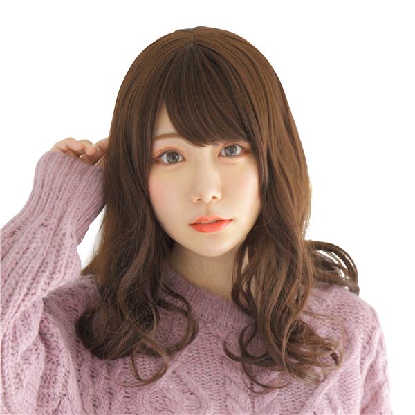 WIGGY RICH ウェーブミディアム ショコラブラウン (891789)ファッションウィッグ プチプラ レディース フルウィッグ