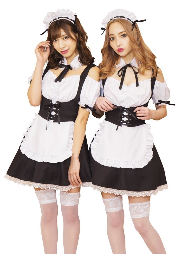 GLOWHOLIC コルセットメイド (902928)レディース コスチューム学園祭 文化祭 仮装 衣装 ハロウィン 仮装 パーティ パーティーグッズ 余興 コ...