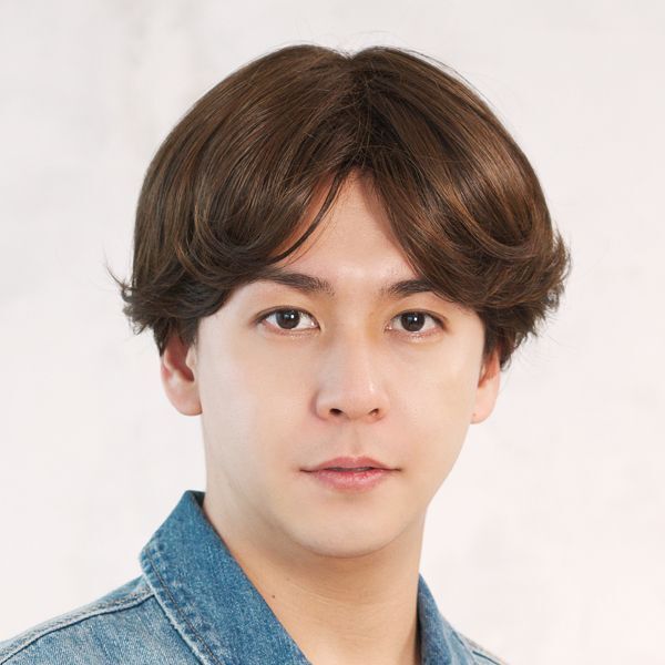 ラパンドアール オム ニュアンスセンターパート ショコラブラウン 3507 メンズウイッグ JIG 耐熱ファイバー +