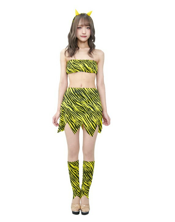 カミナリ鬼ガール (449014)【 コスプレ 衣装 ハロウィン 仮装 コスチューム 時代劇 大人用 女性用 余興 節分衣装 和風 パーティーグッズ レディース...