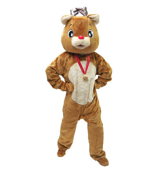 着ぐるみトナカイ(赤鼻のトナカイ) (1474603)【 コスプレ 衣装 ハロウィン 仮装 コスチューム 着ぐるみ 大人用 女性用 メンズ レディース 余興 イ...