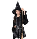 ゴシックフリルウィッチ 子供用 (449236)【 コスプレ 衣装 ハロウィン 仮装 コスチューム 子供 魔女 女の子 ゴシックウィッチ キッズ 魔法使い 子ど...