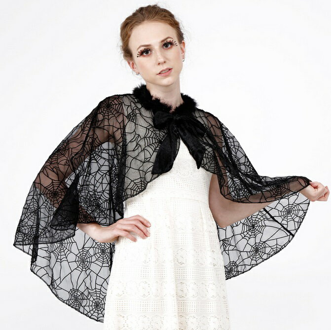 レースクローク(463966) 【 コスプレ 衣装 ハロウィン 仮装 コスチューム パーティーグッズ 余興 大人用 女性用 レディース 】