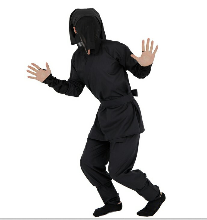 黒子さん (470575)【 コスプレ 衣装 ハロウィン 仮装 コスチューム レディース メンズ 大人用 余興 時代劇 和風 男女兼用 男性用 女性用 パーティ...